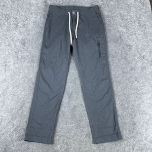 Vuori Pants Womens Medium Gray Ripstop Drawstring Cotton Stretch Travel vw401